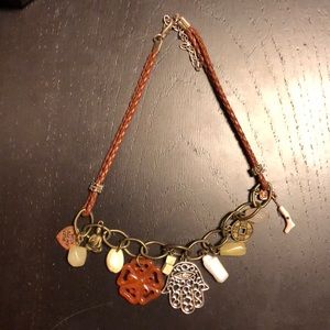 Hamsa charm necklace